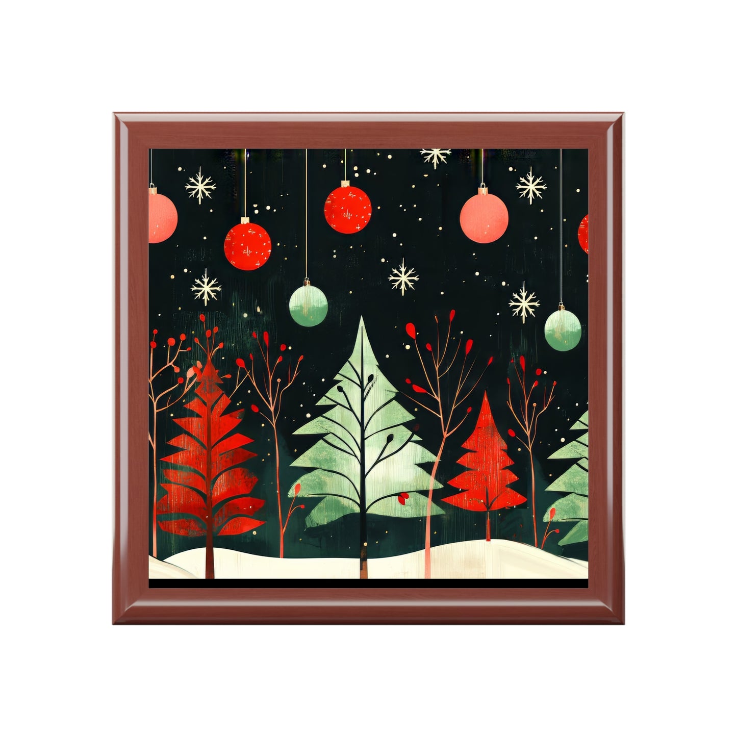 Modern Christmas Keepsake Box
