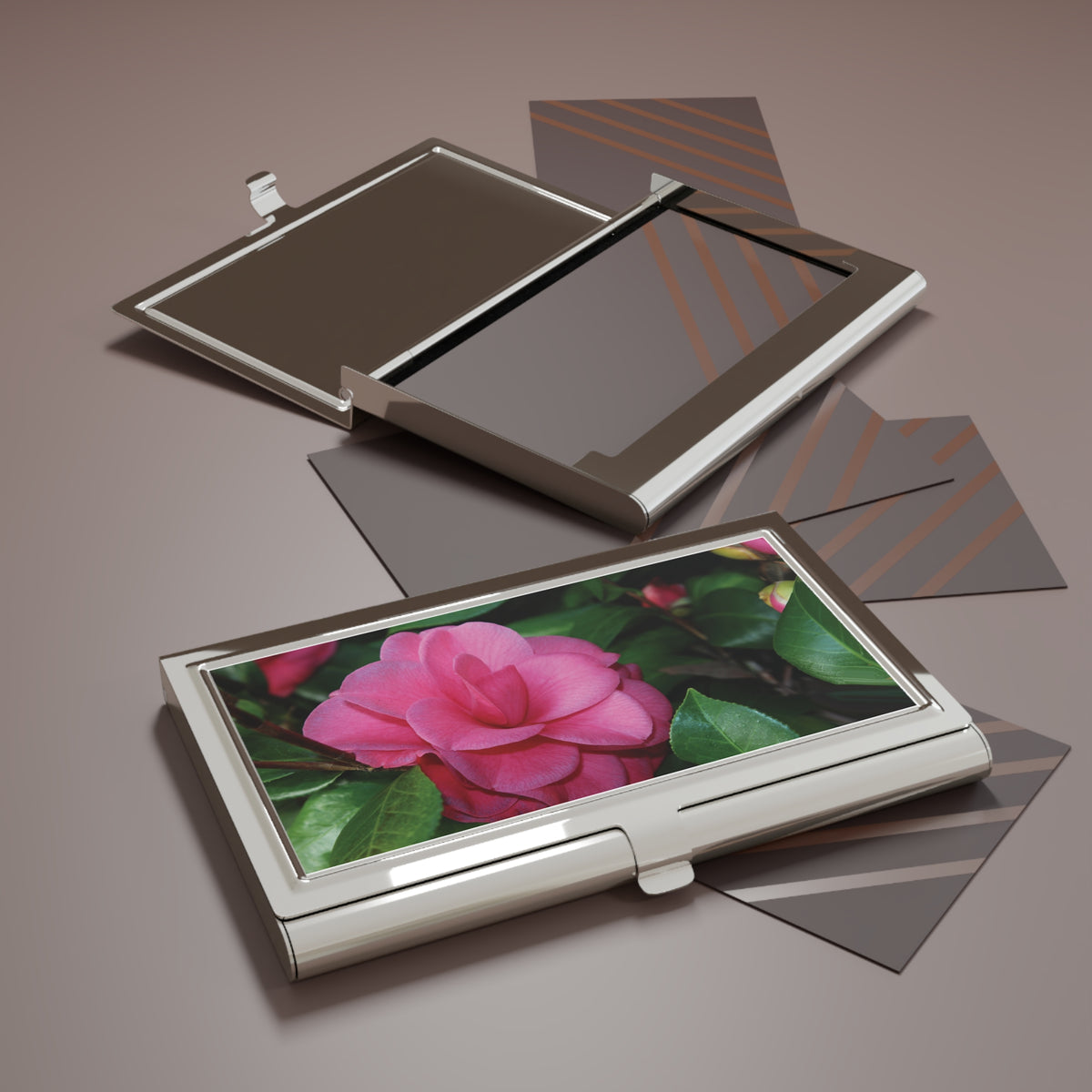 Winter's Rose Card Holder