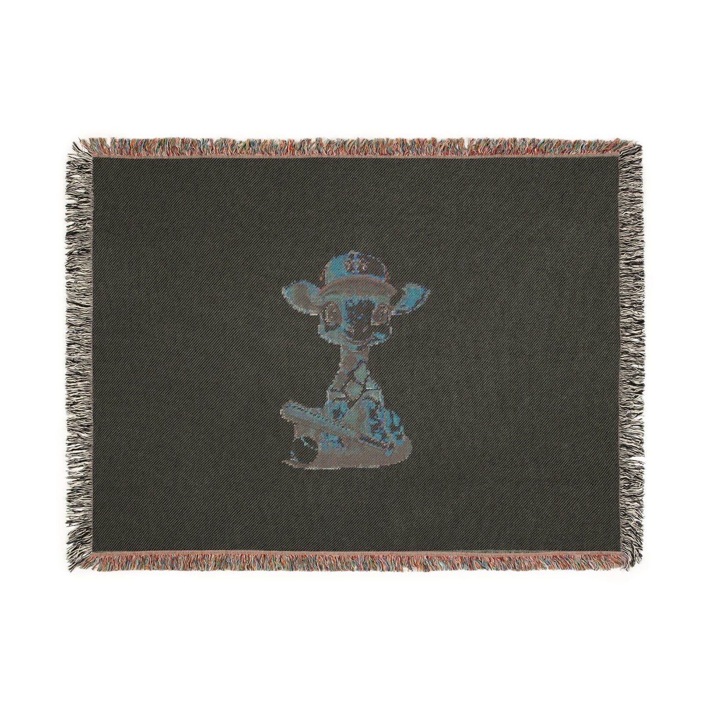 Baby Giraffe Woven Blanket - Cream