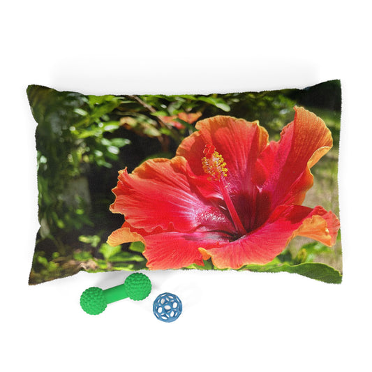 Hibiscus Radiance Pet Pillow