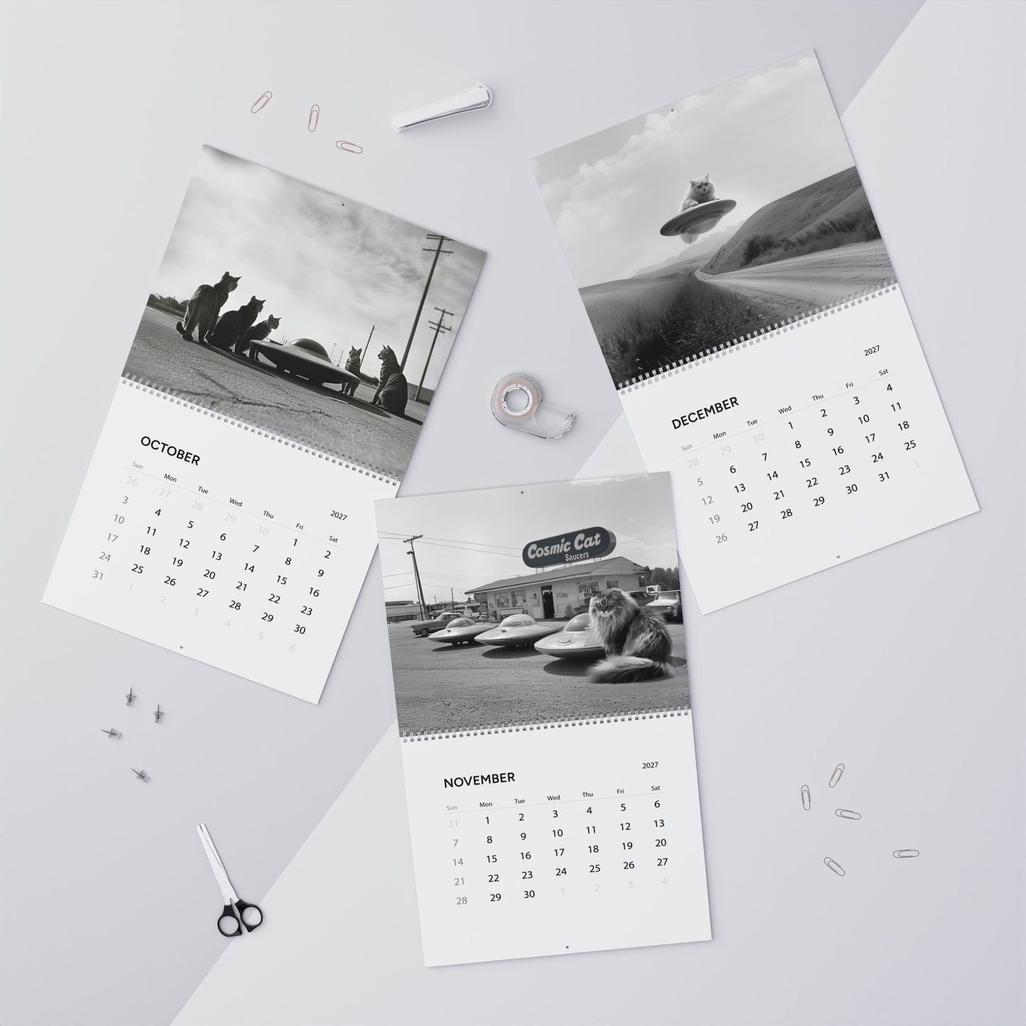 Cosmic Cat Snatchers: A Feline Adventure — 2027 Calendar