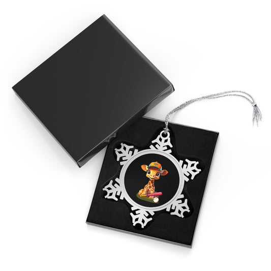 Baby Giraffe - Pewter Ornament