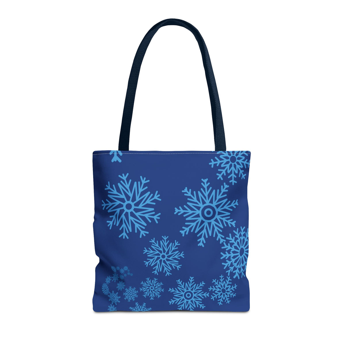 Snowfall in Bloom - Navy Tote