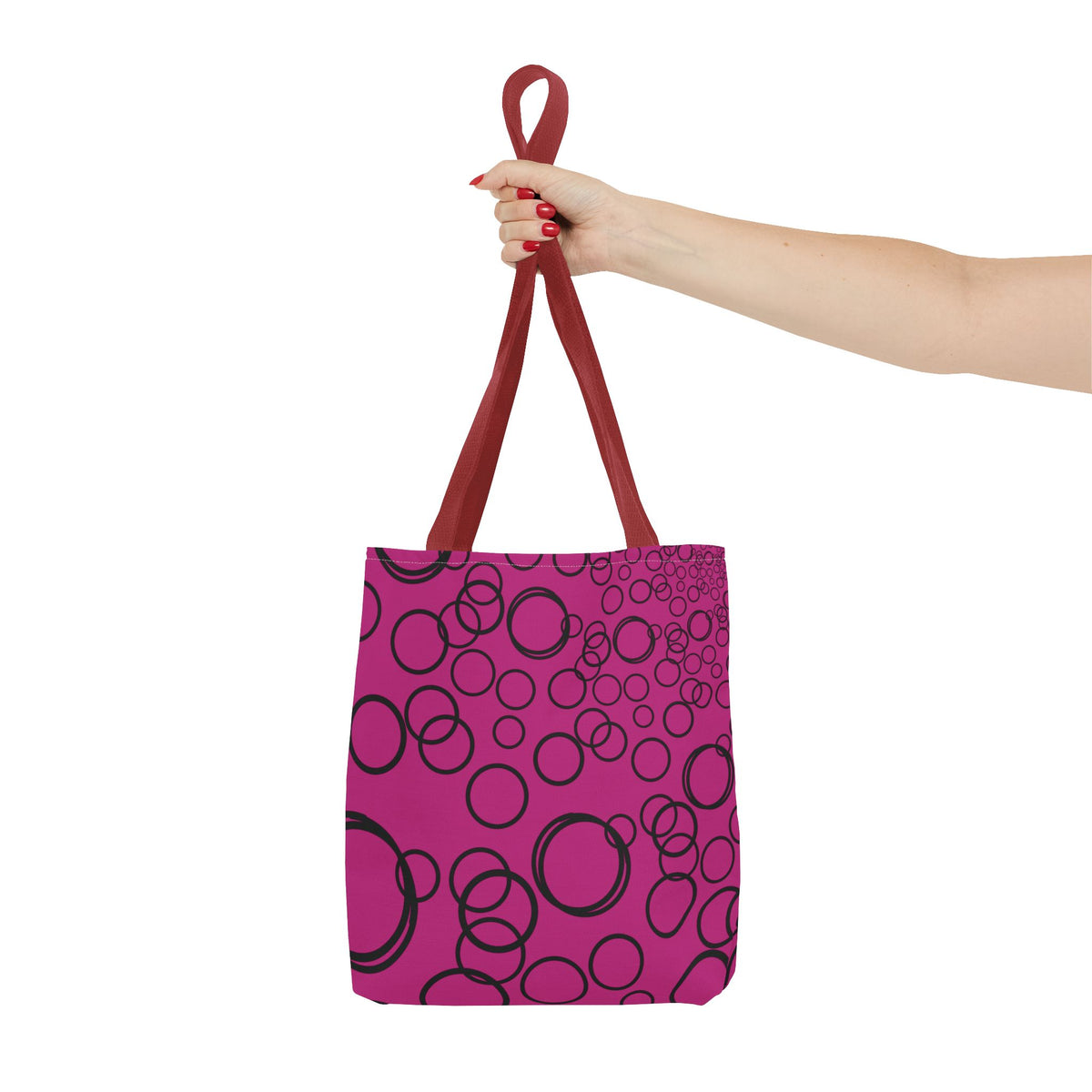 Chromatic Circles – Fuchsia Tote
