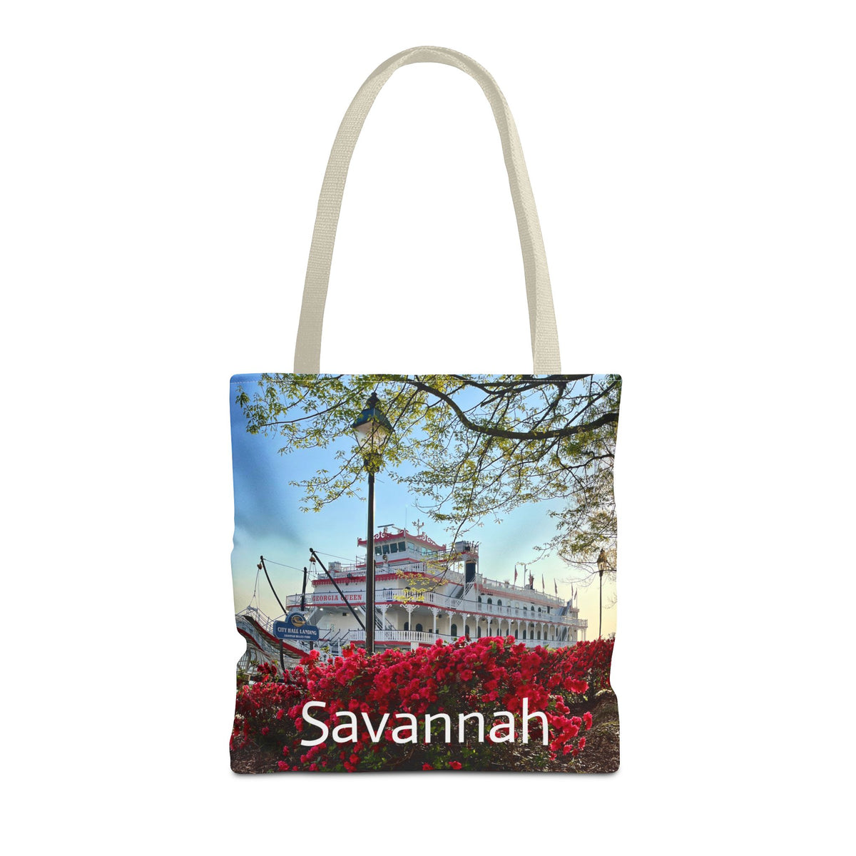 Riverboat & Blooms - Savannah Tote Bag