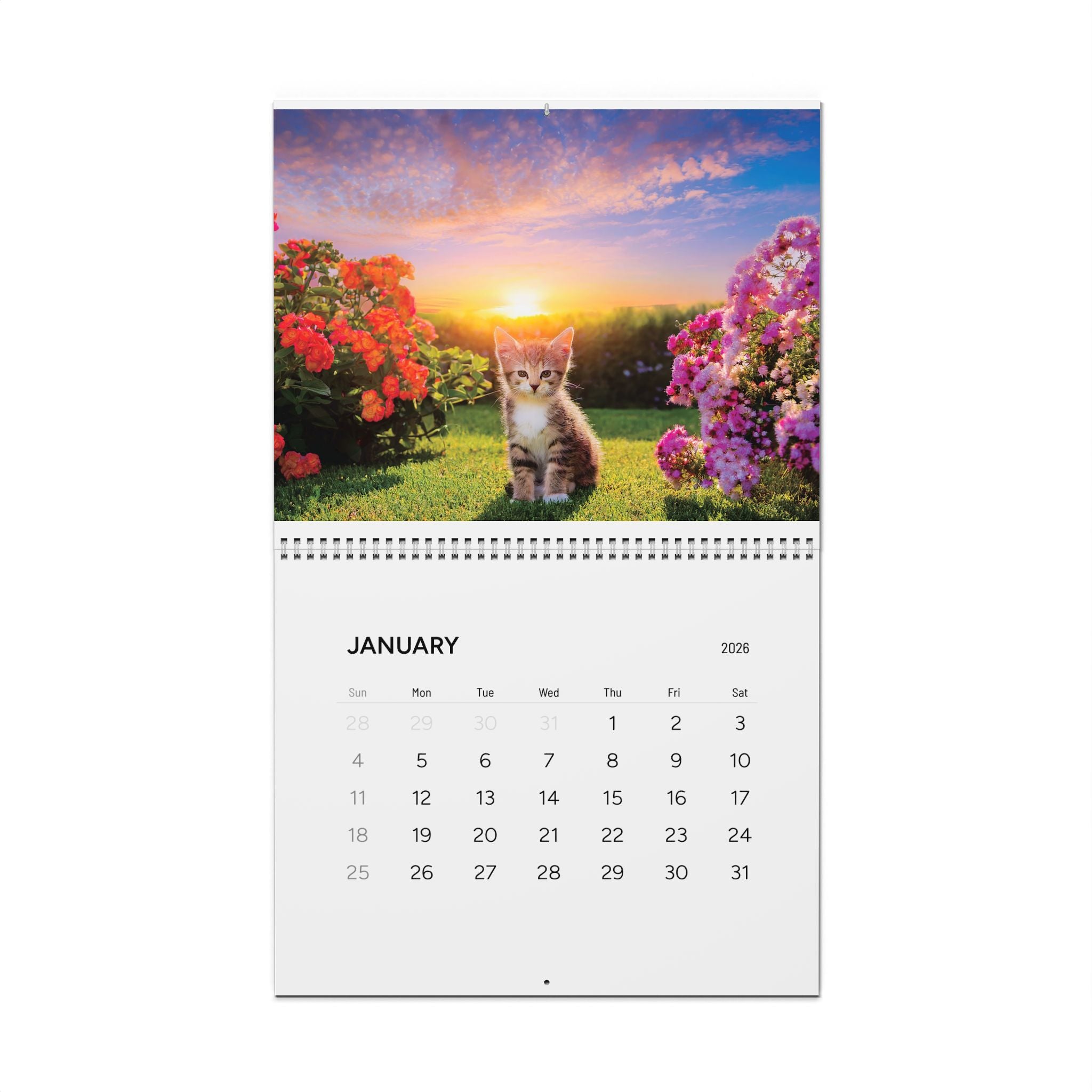 Kittens Blooming Calendar