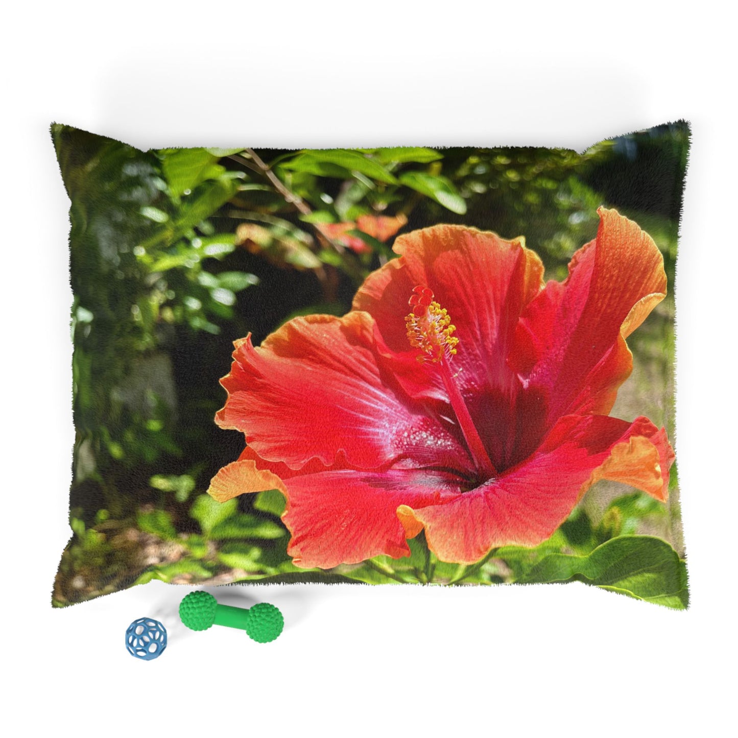 Hibiscus Radiance Pet Pillow