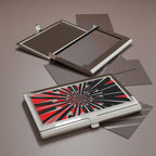 Empire in Red & Black Card Holder