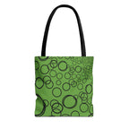 Bubbles on Green Tote