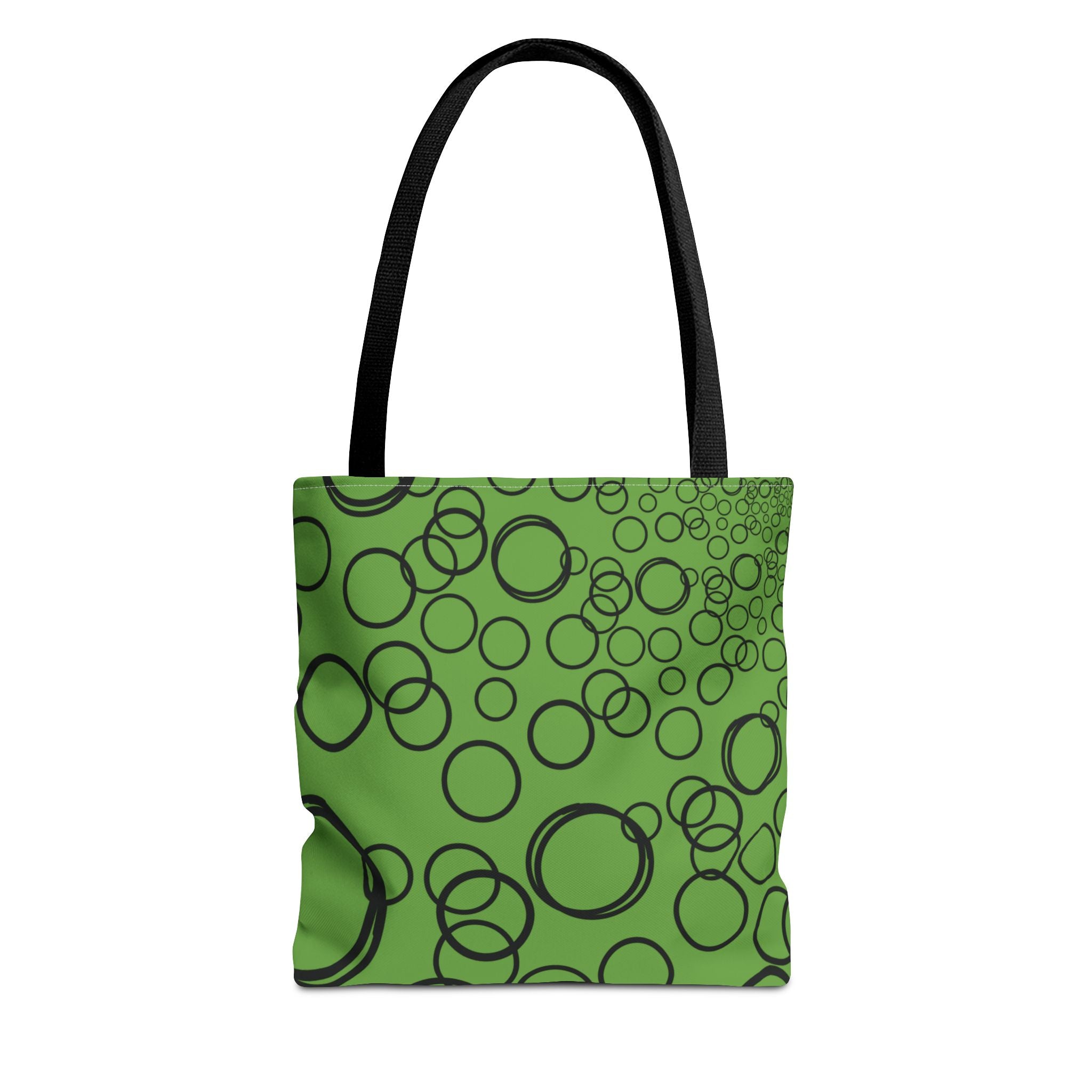 Bubbles on Green Tote