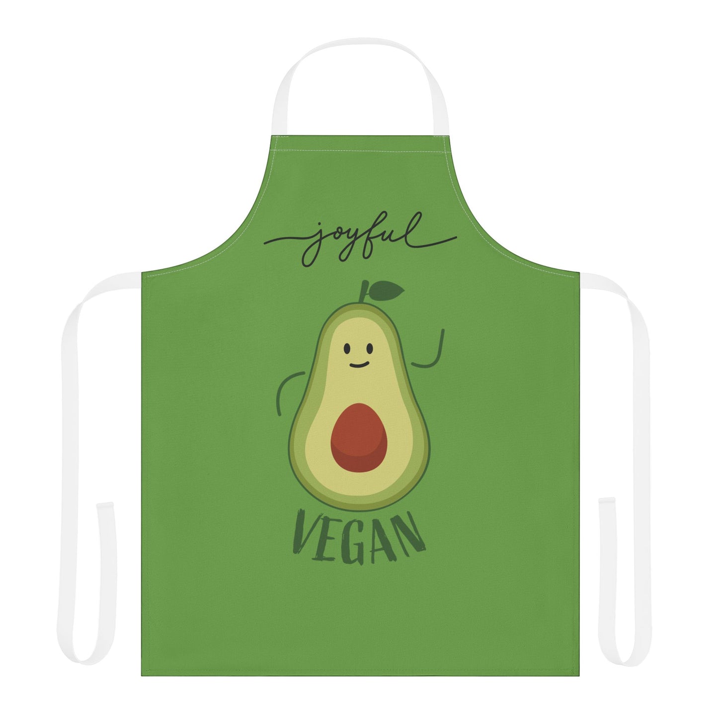 Joyful Vegan Apron – Green