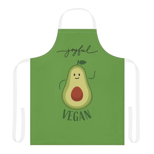 Joyful Vegan Apron – Green