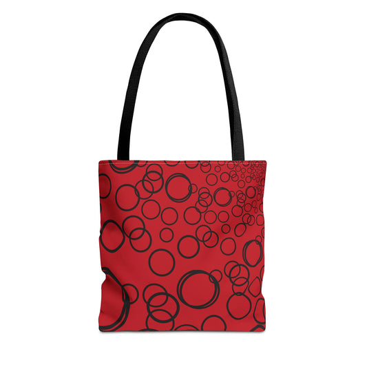 Chromatic Circles - Red Tote