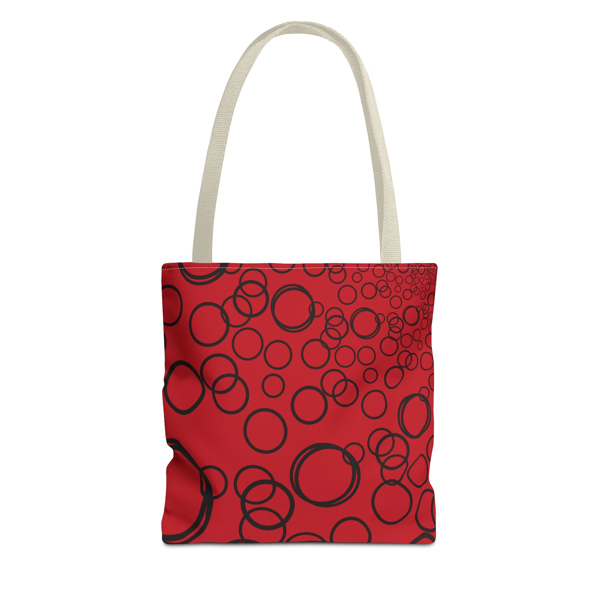Bubbles on Red Tote