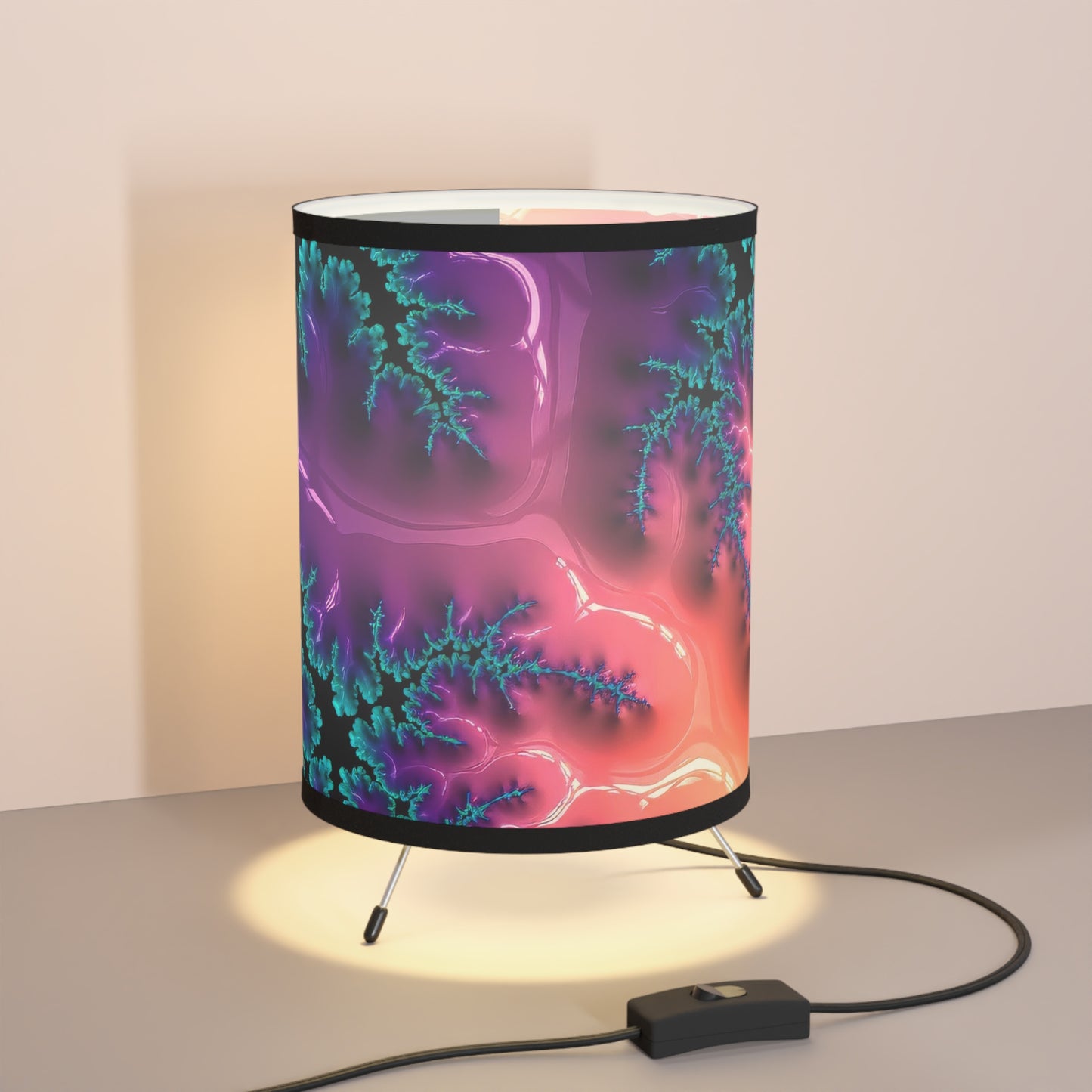Fractal Ember Tripod Lamp