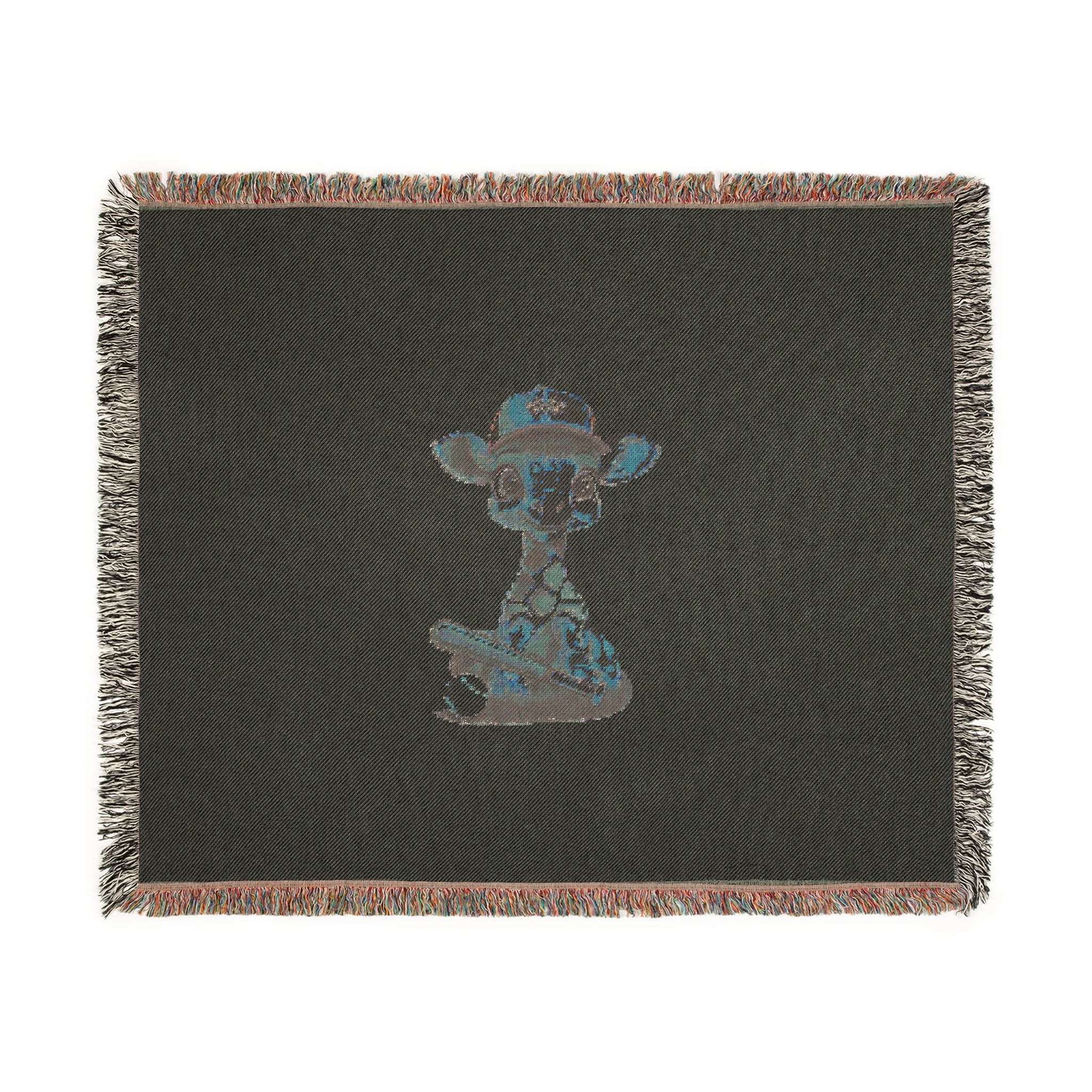 Baby Giraffe Woven Blanket - Cream