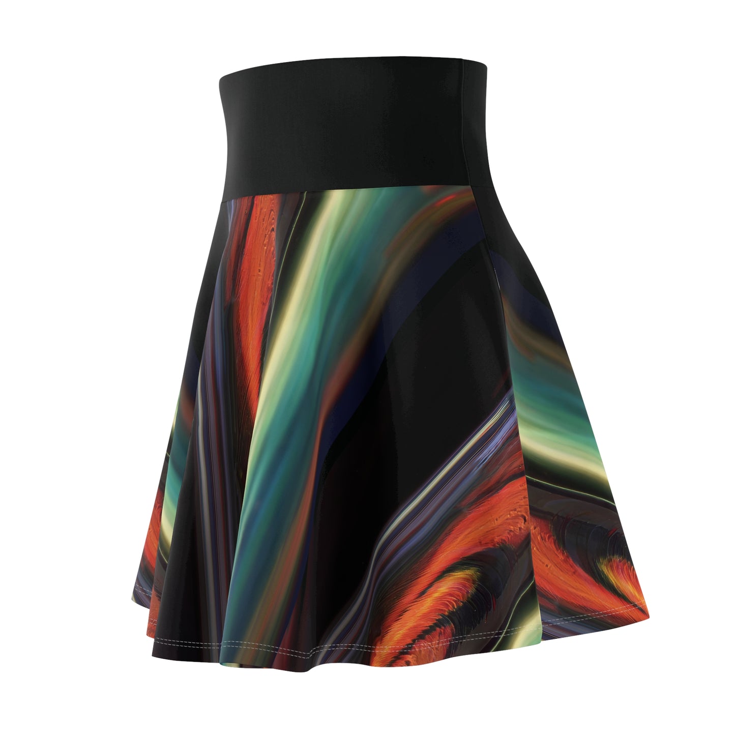 Ember Tide Flared Skirt