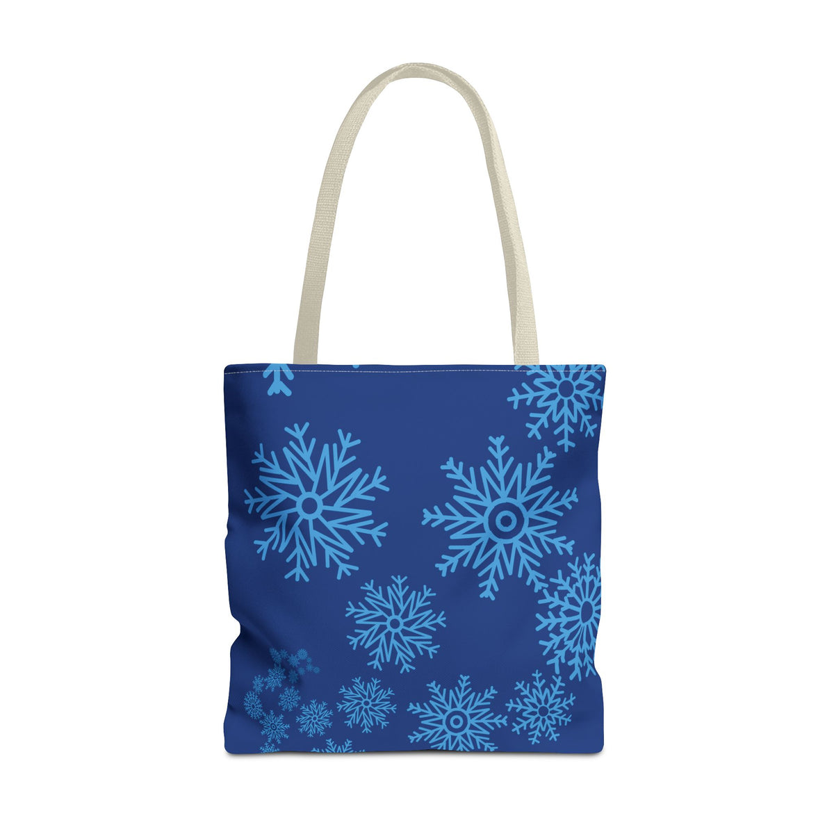 Snowfall in Bloom - Navy Tote
