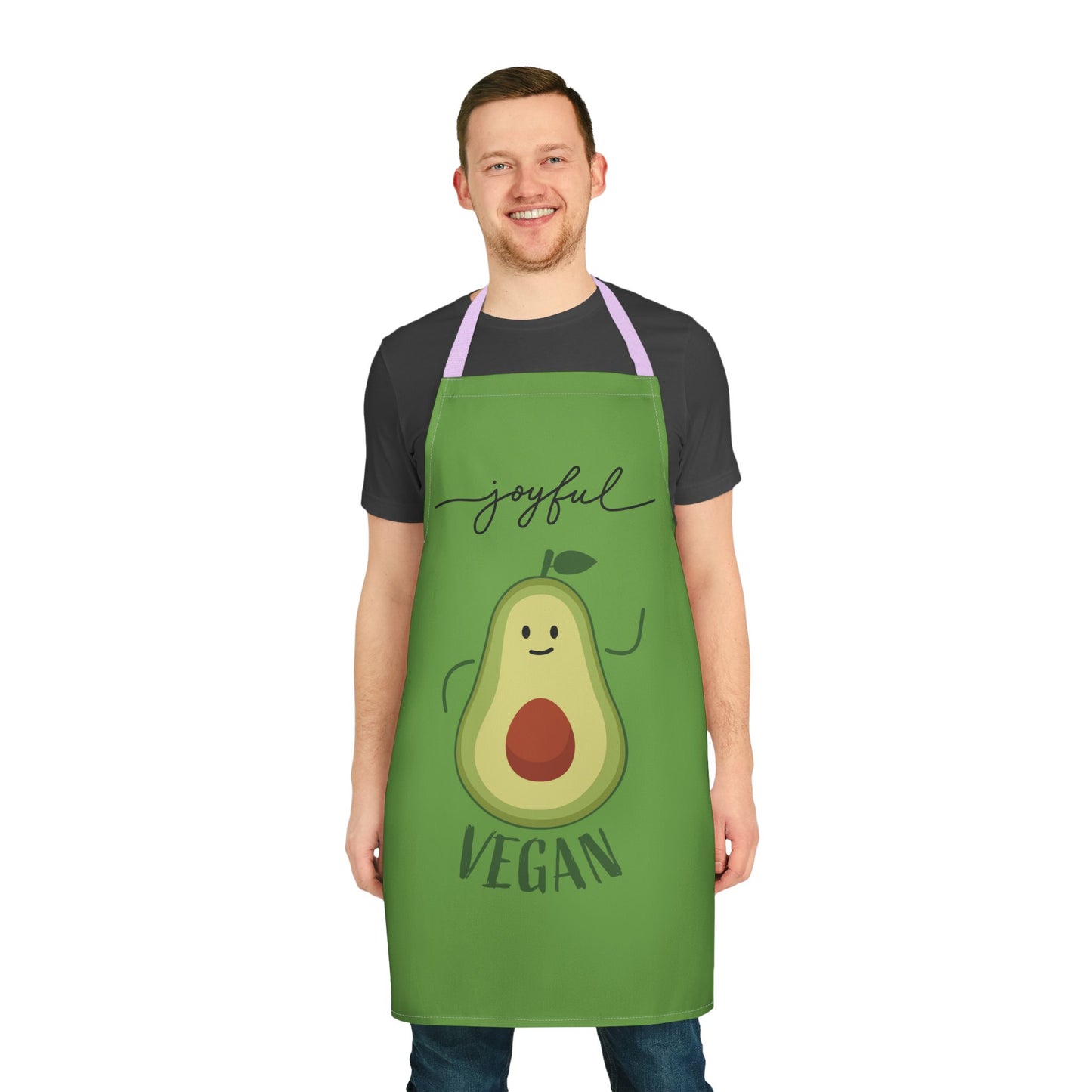 Joyful Vegan Apron – Green