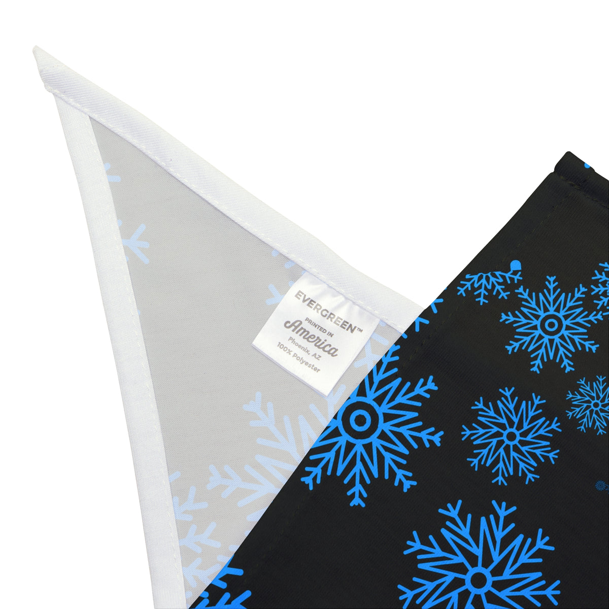 Snowfall in Bloom - Black Bandana