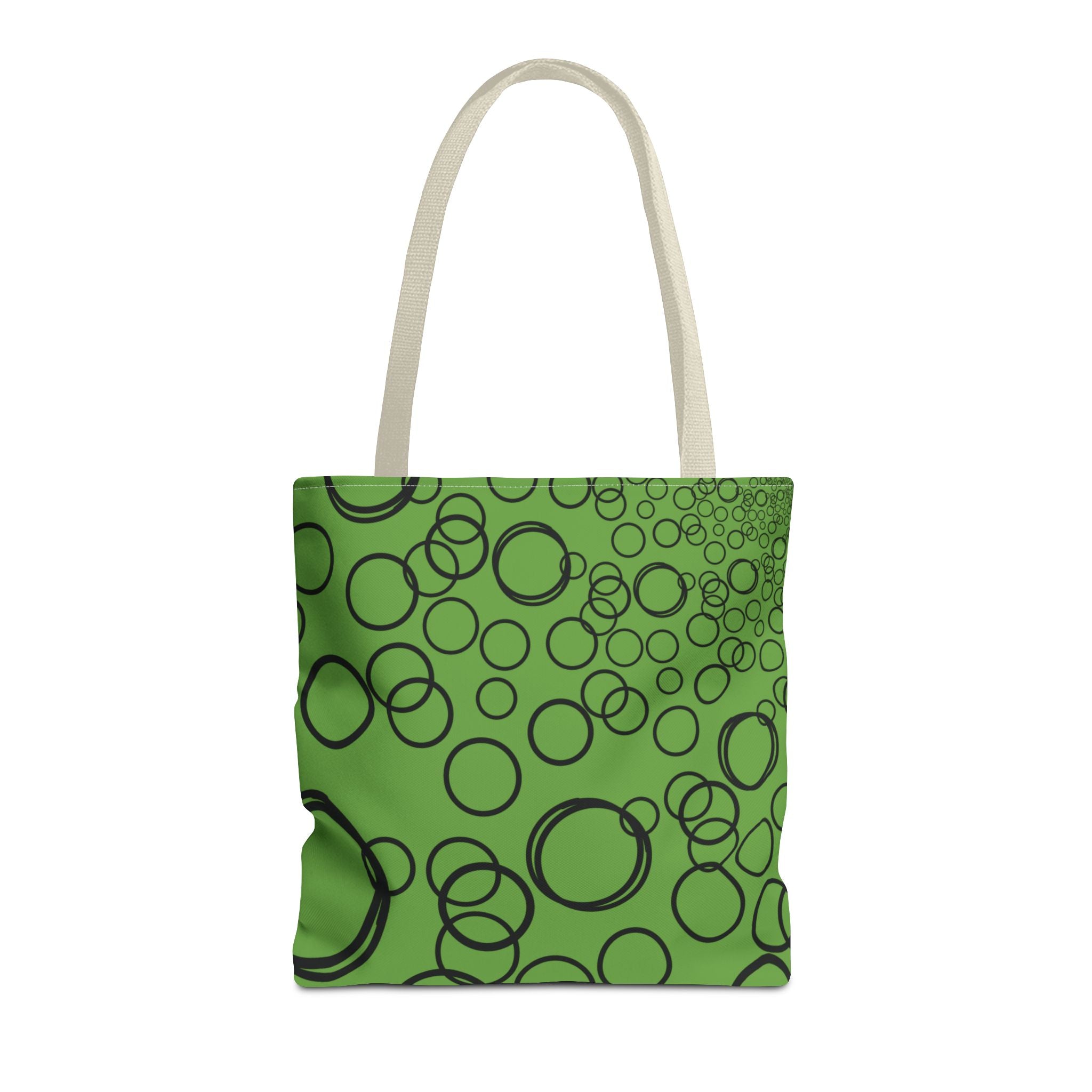 Bubbles on Green Tote