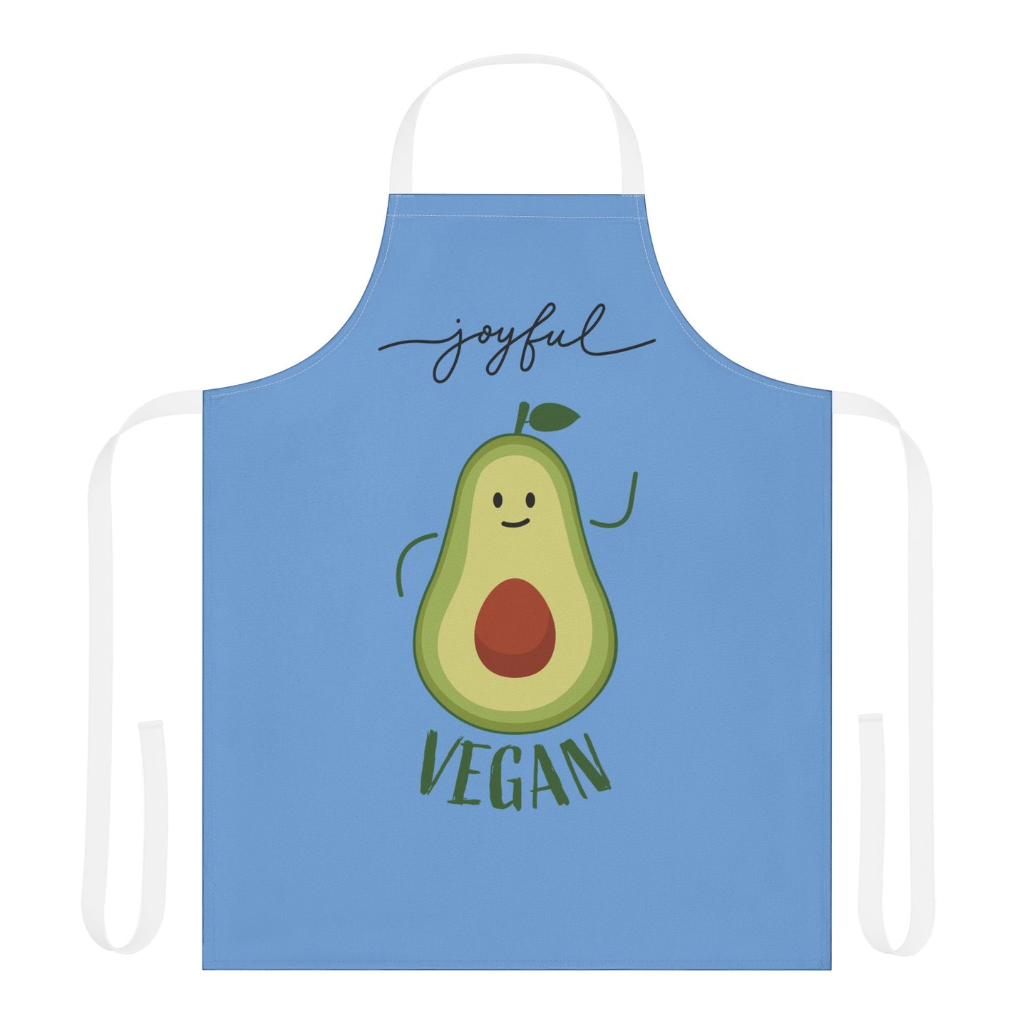Joyful Vegan Apron – Blue