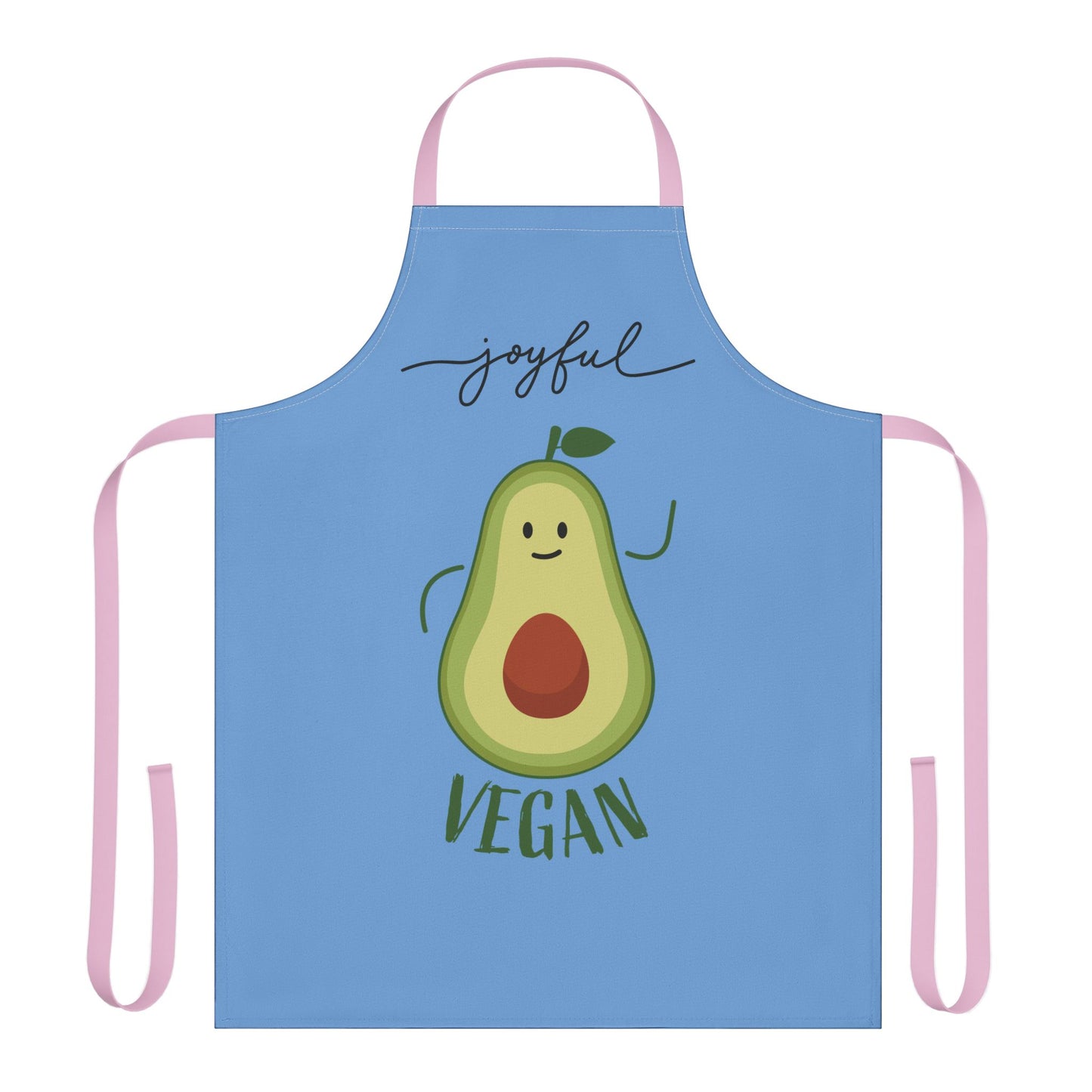 Joyful Vegan Apron – Blue
