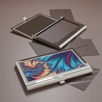 Fractal Feathers Card Holder