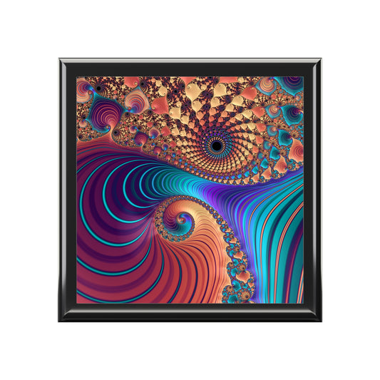 Fractal Convergence Jewelry & Keepsake Box