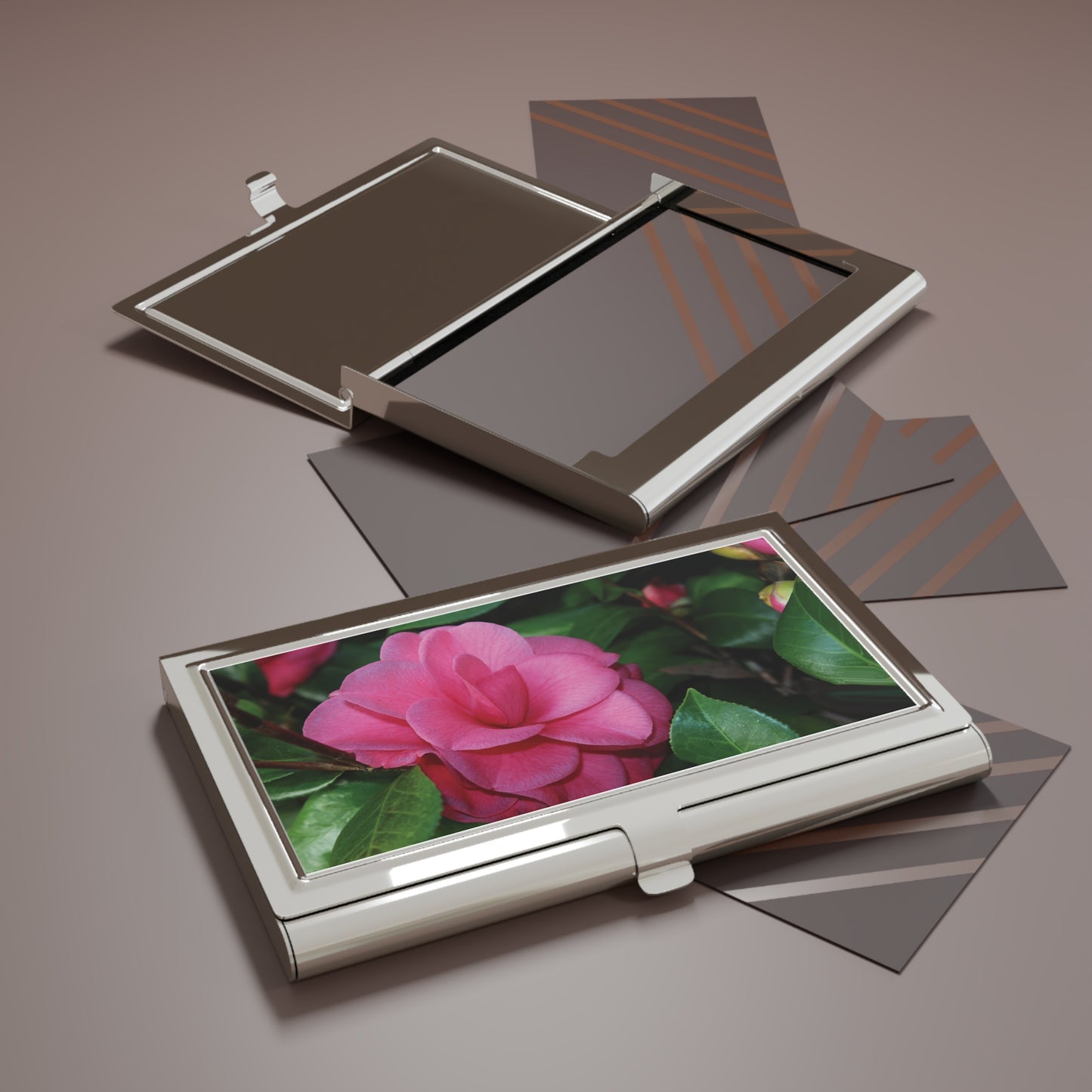 Winter's Rose Card Holder