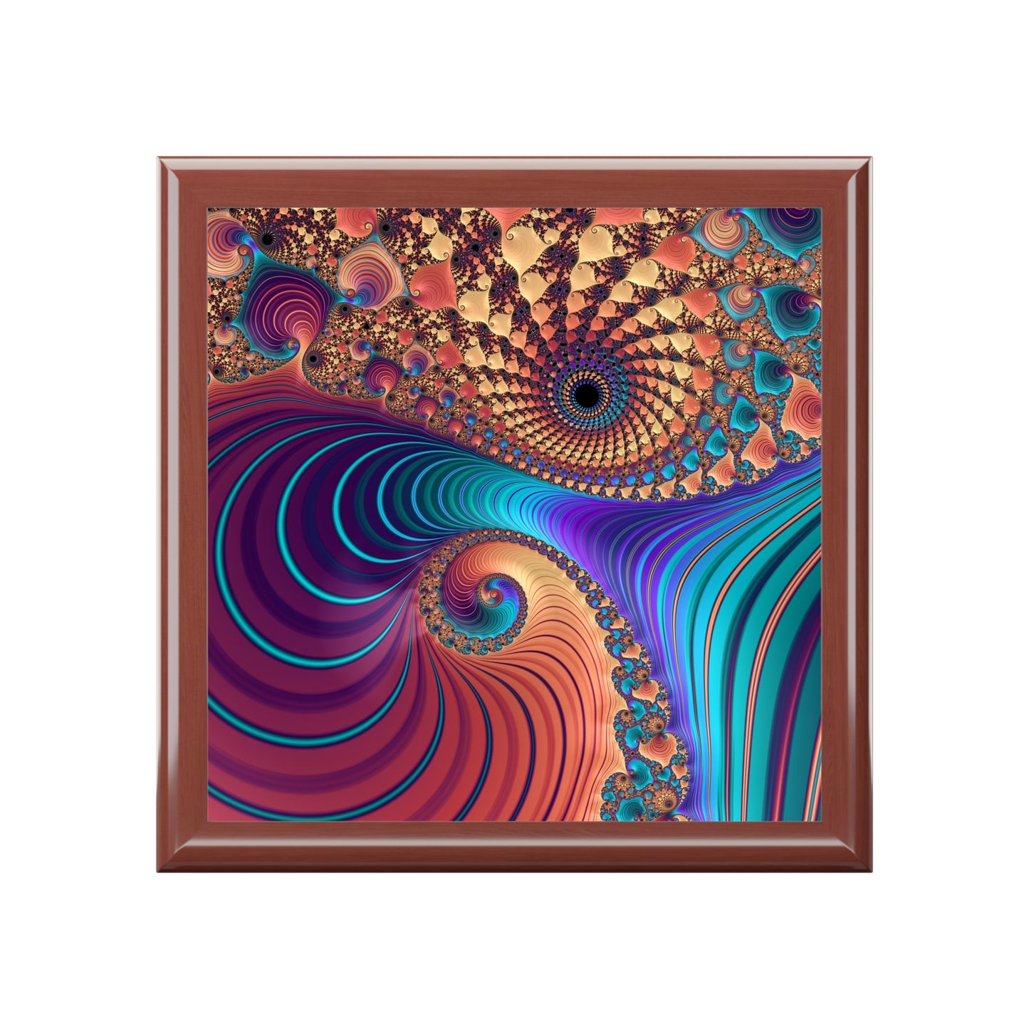 Fractal Convergence Jewelry & Keepsake Box
