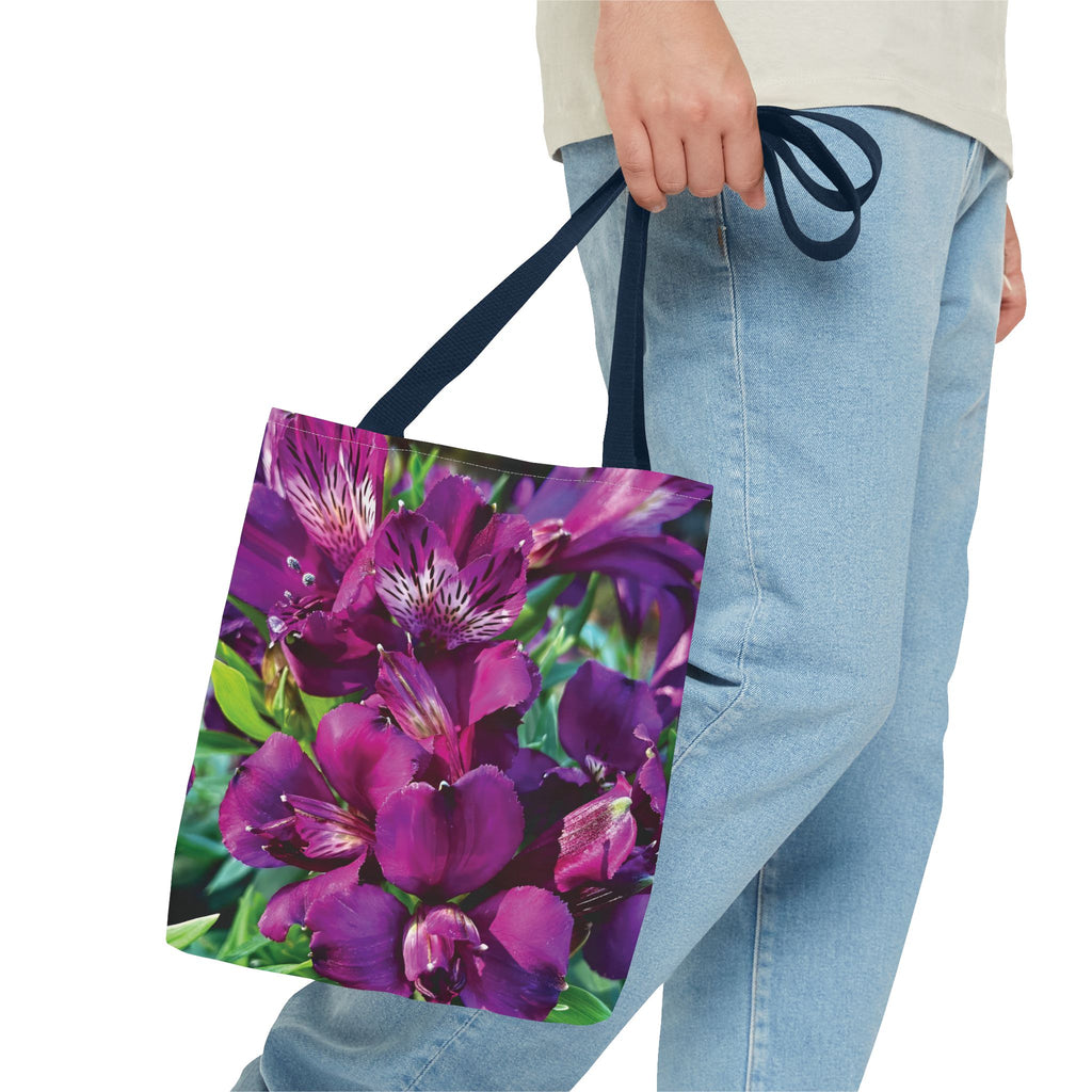 Purple Alstromeria Tote