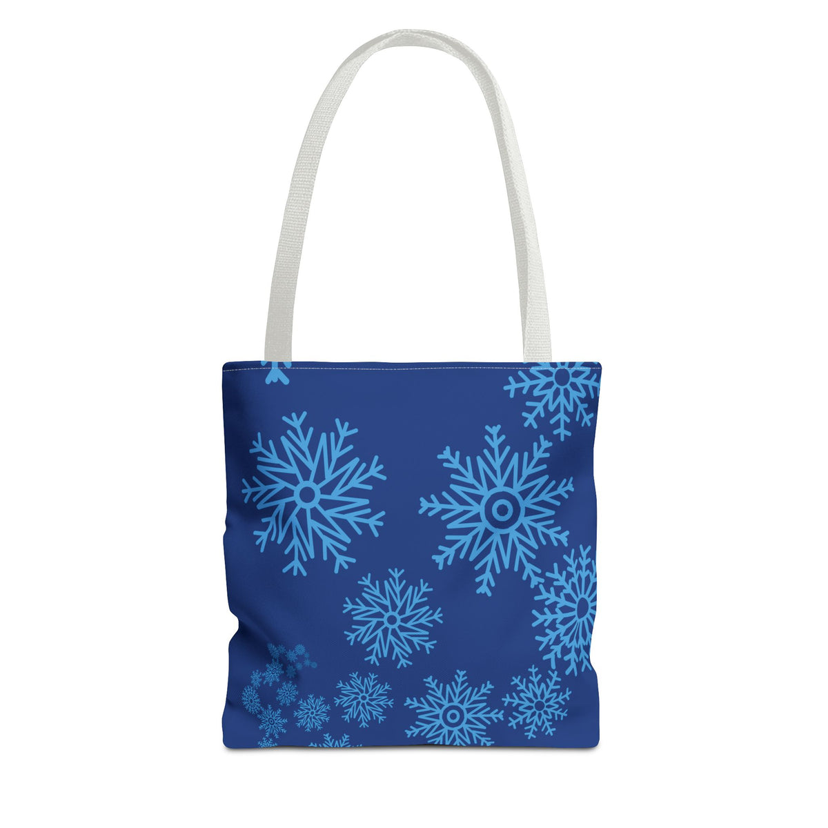 Snowfall in Bloom - Navy Tote