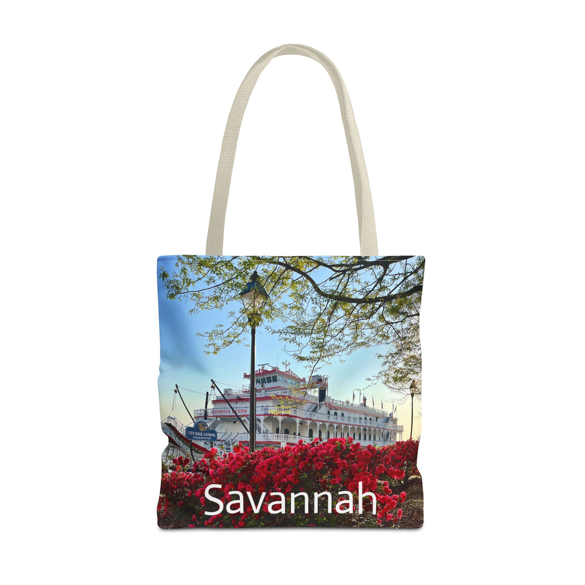 Riverboat & Blooms - Savannah Tote Bag