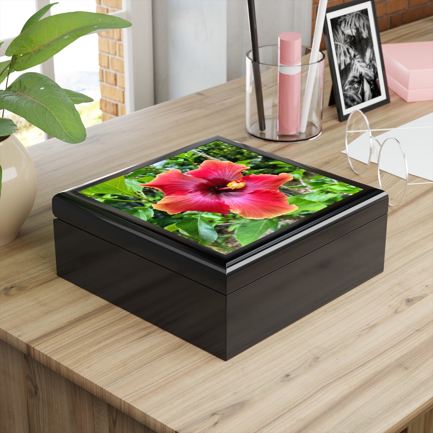 Savannah Summer Hibiscus Jewelry & Keepsake Box