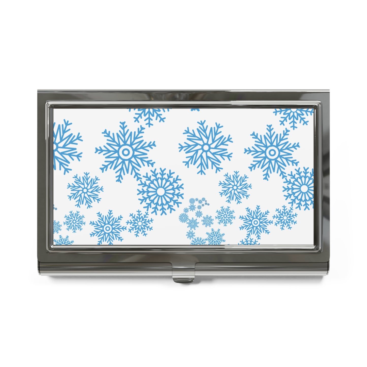 Snowfall in Bloom - White Card Holder