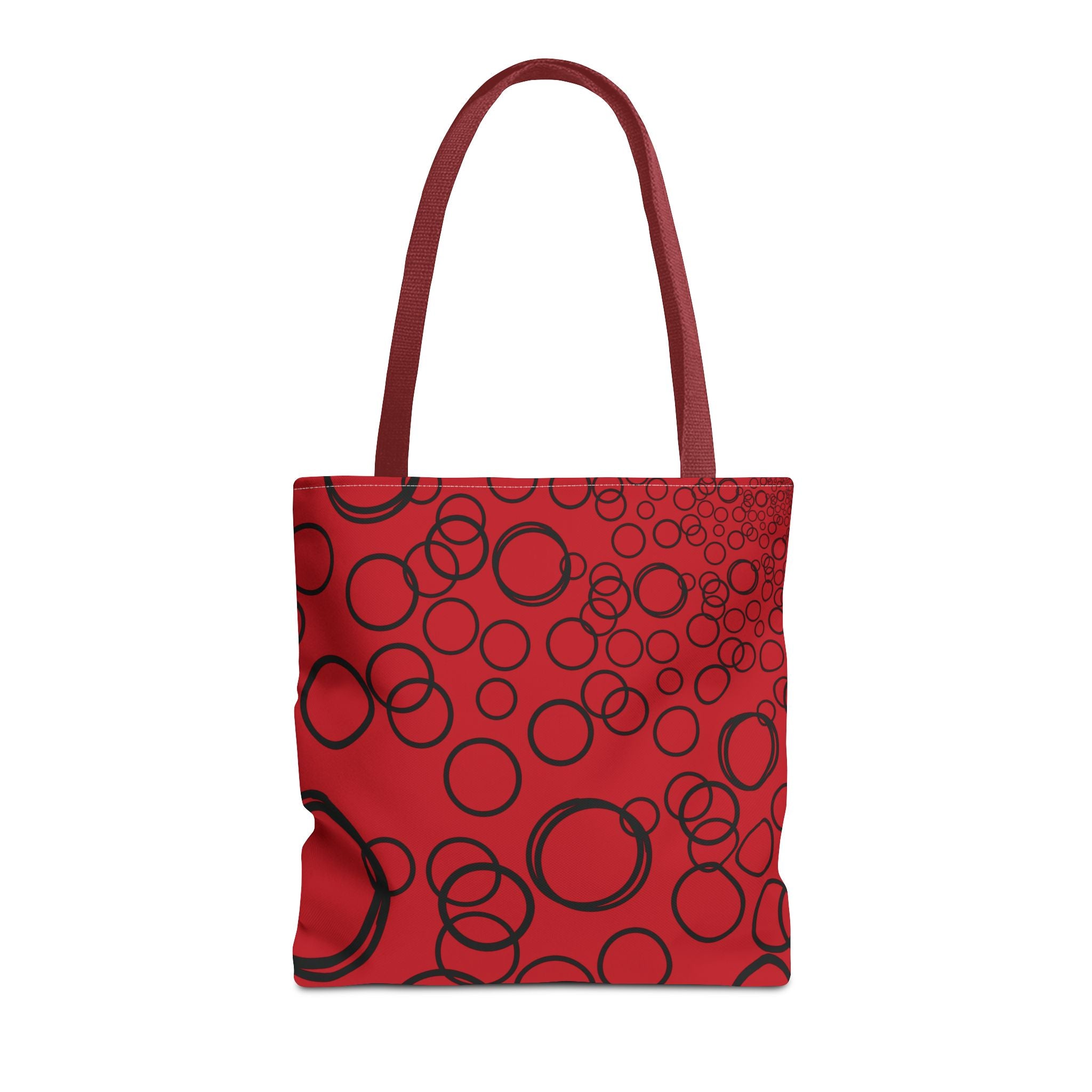 Bubbles on Red Tote