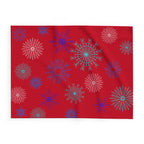 Let it Snow on Red Fleece Blanket