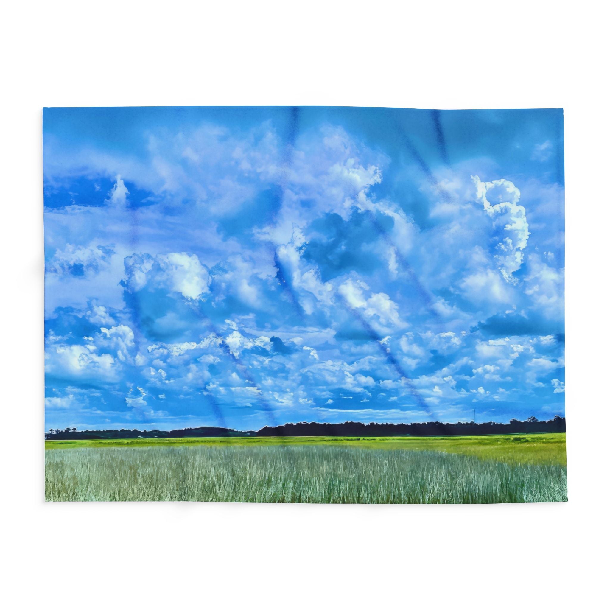 Marsh Cloudscape Fleece Blanket