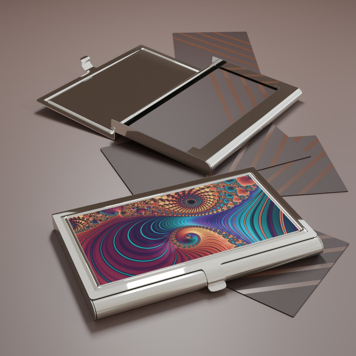 Fractal Convergence Card Holder