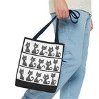 Gray Cat Mosaic Tote