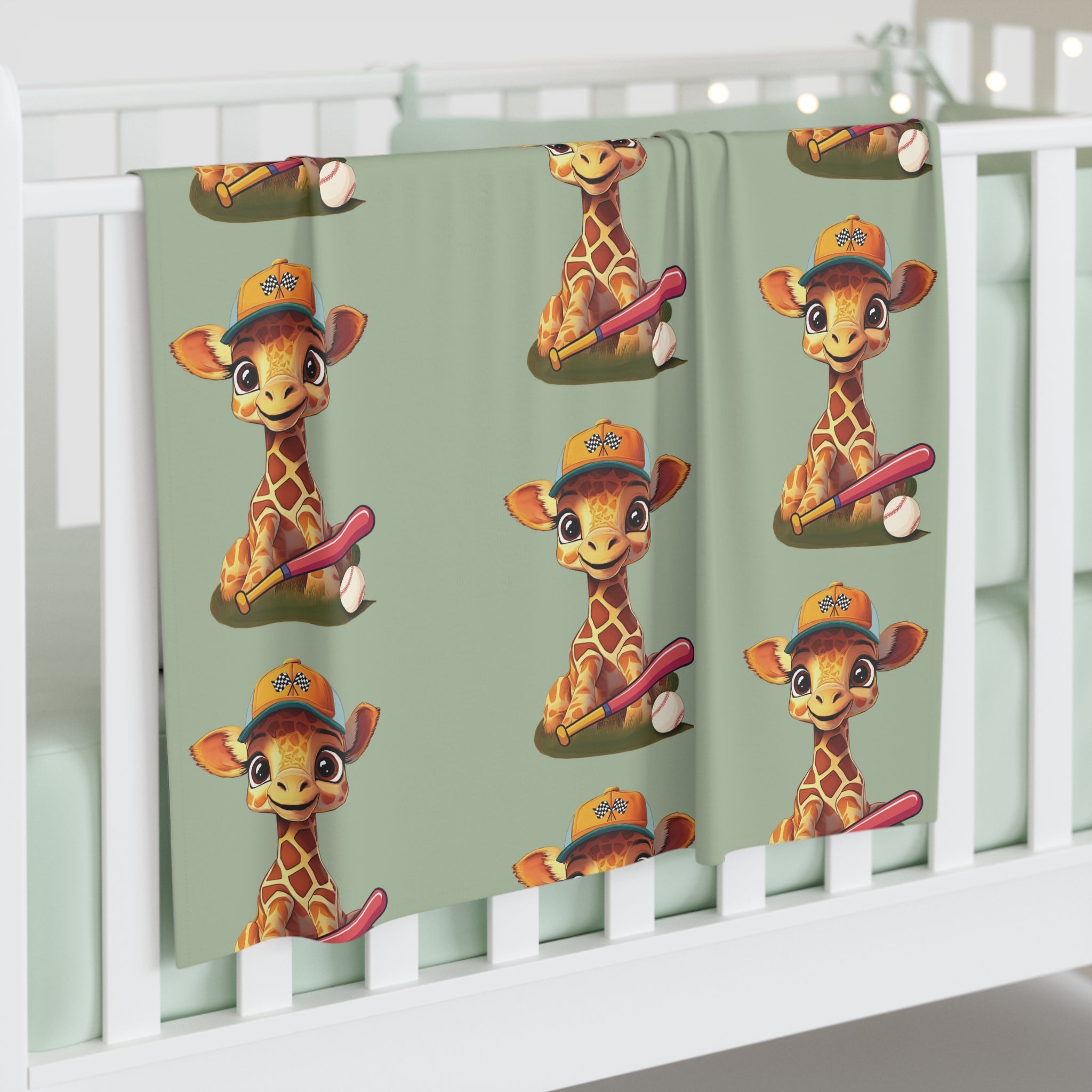 Giraffe Camp Swaddle Blanket