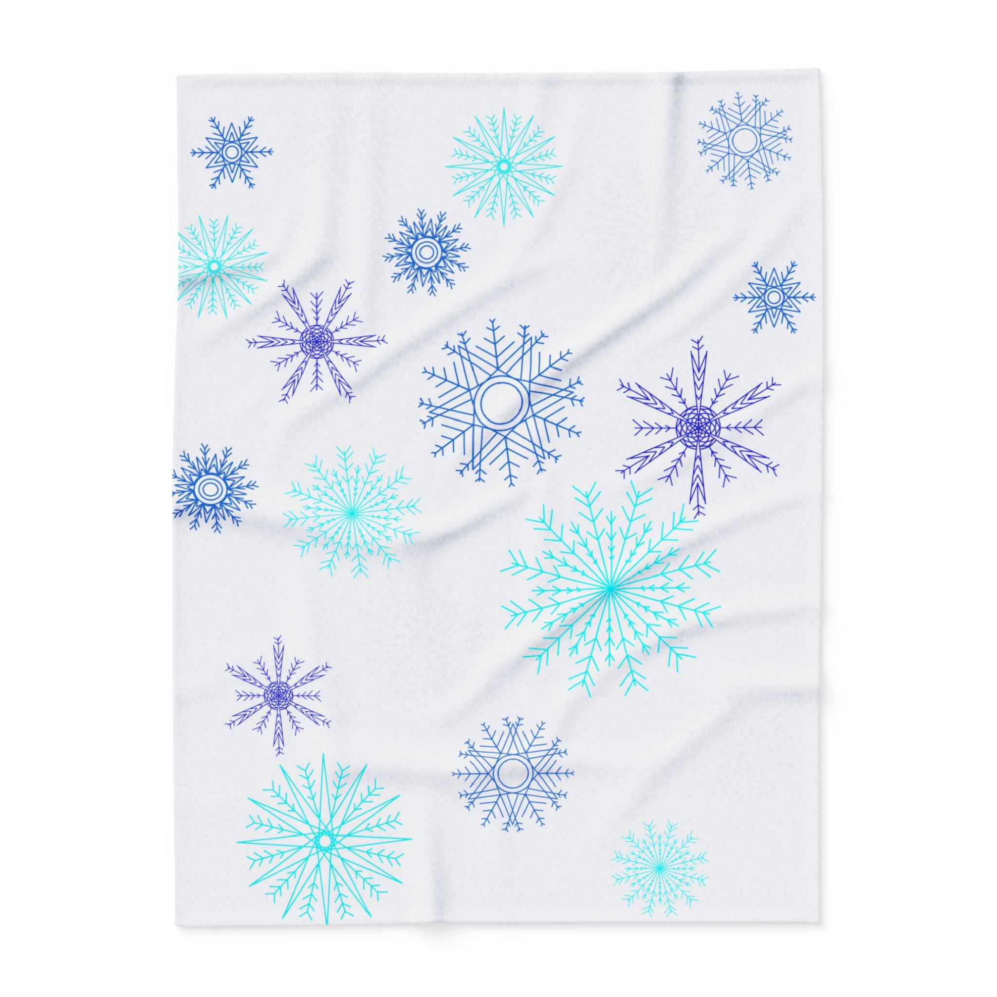 Let it Snow on White Fleece Blanket