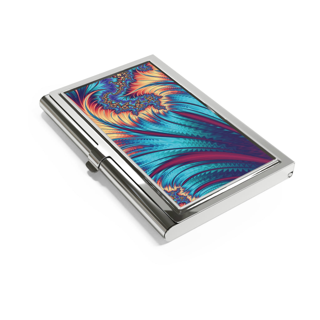 Fractal Feathers Card Holder