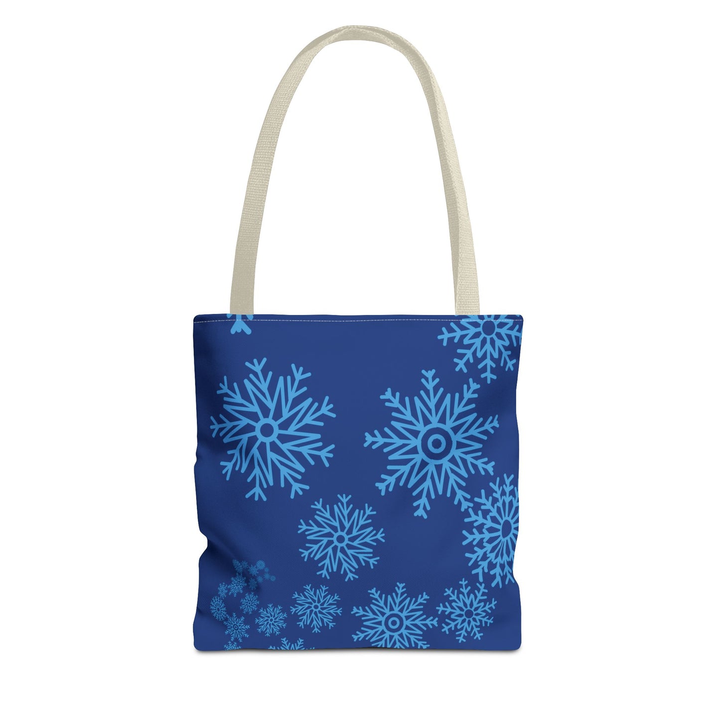 Snowfall in Bloom - Navy Tote