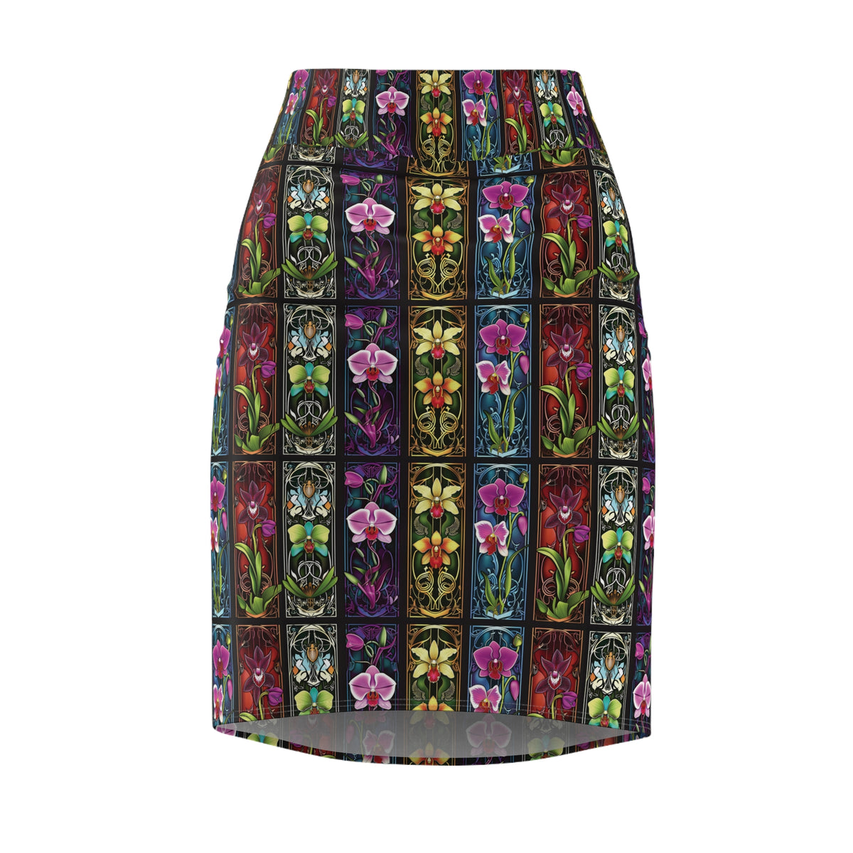 Orchid Nouveau Pencil Skirt
