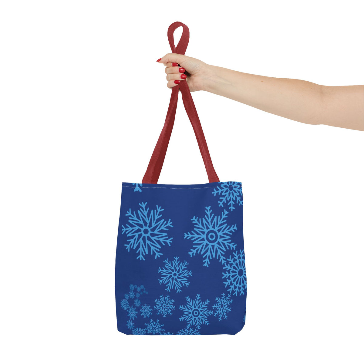Snowfall in Bloom - Navy Tote