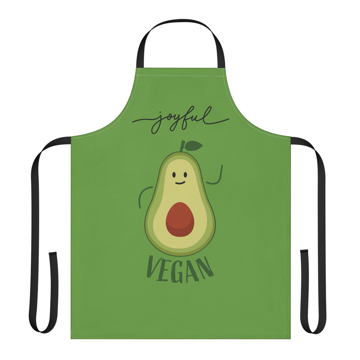 Joyful Vegan Apron – Green
