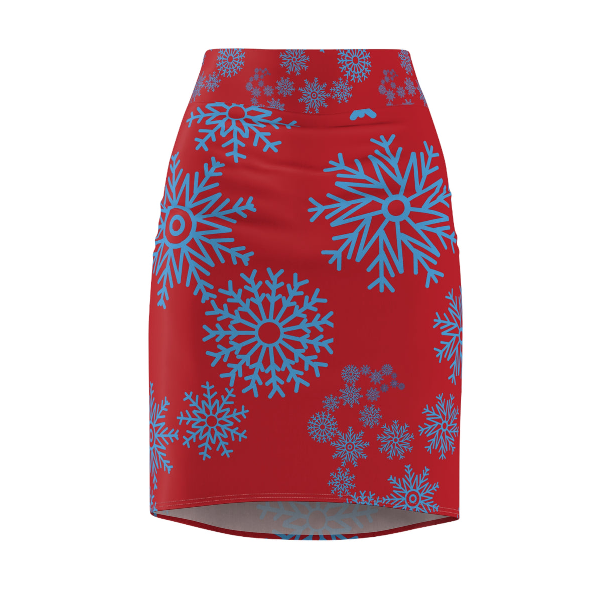Snowfall in Bloom – Red Pencil Skirt