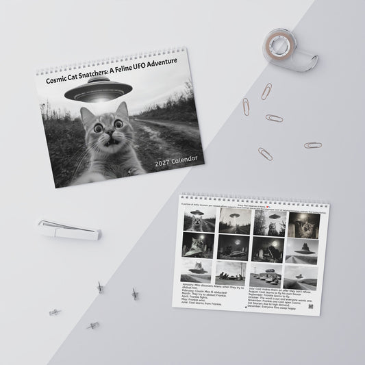 Cosmic Cat Snatchers: A Feline Adventure — 2027 Calendar